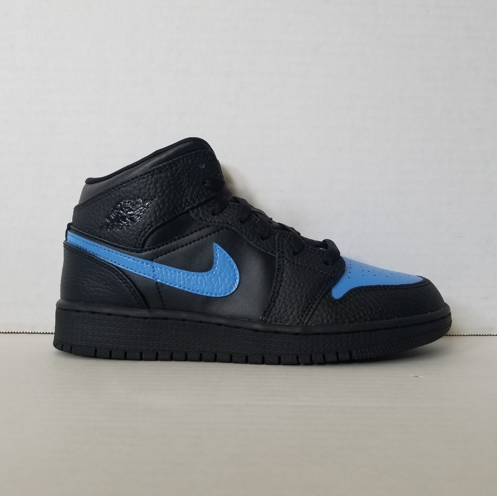 Nike Air Jordan Mid 1 GS Custom UNC Blue Size 5.5Y